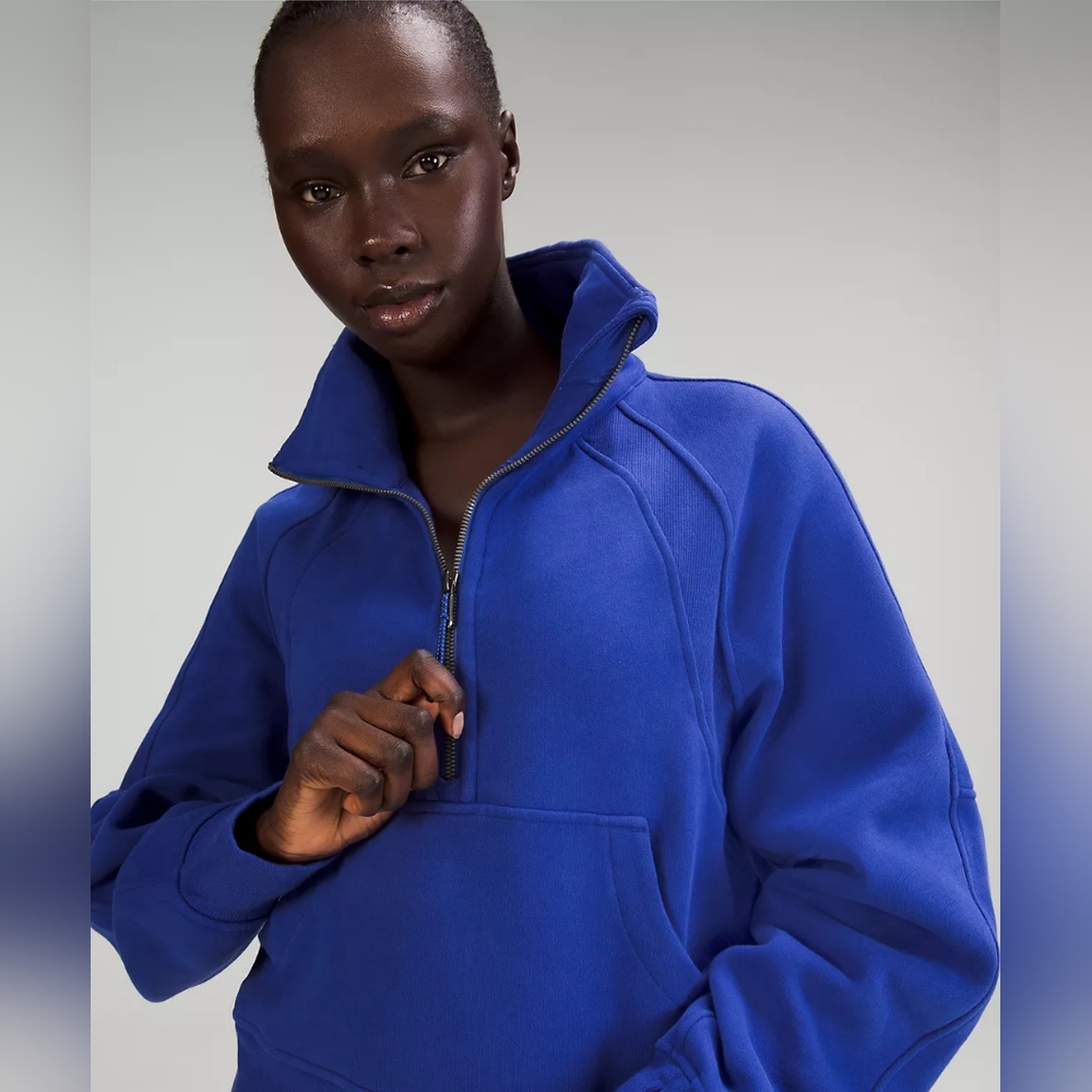 NWT Scuba Oversized Funnel Neck Half Zip